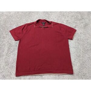 Vintage Banana Republic Polo Shirt Mens‎ Extra Large Red Pima Cotton Blend